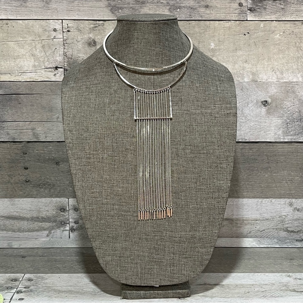 Jenny Bird Falling Waters Collar in silver